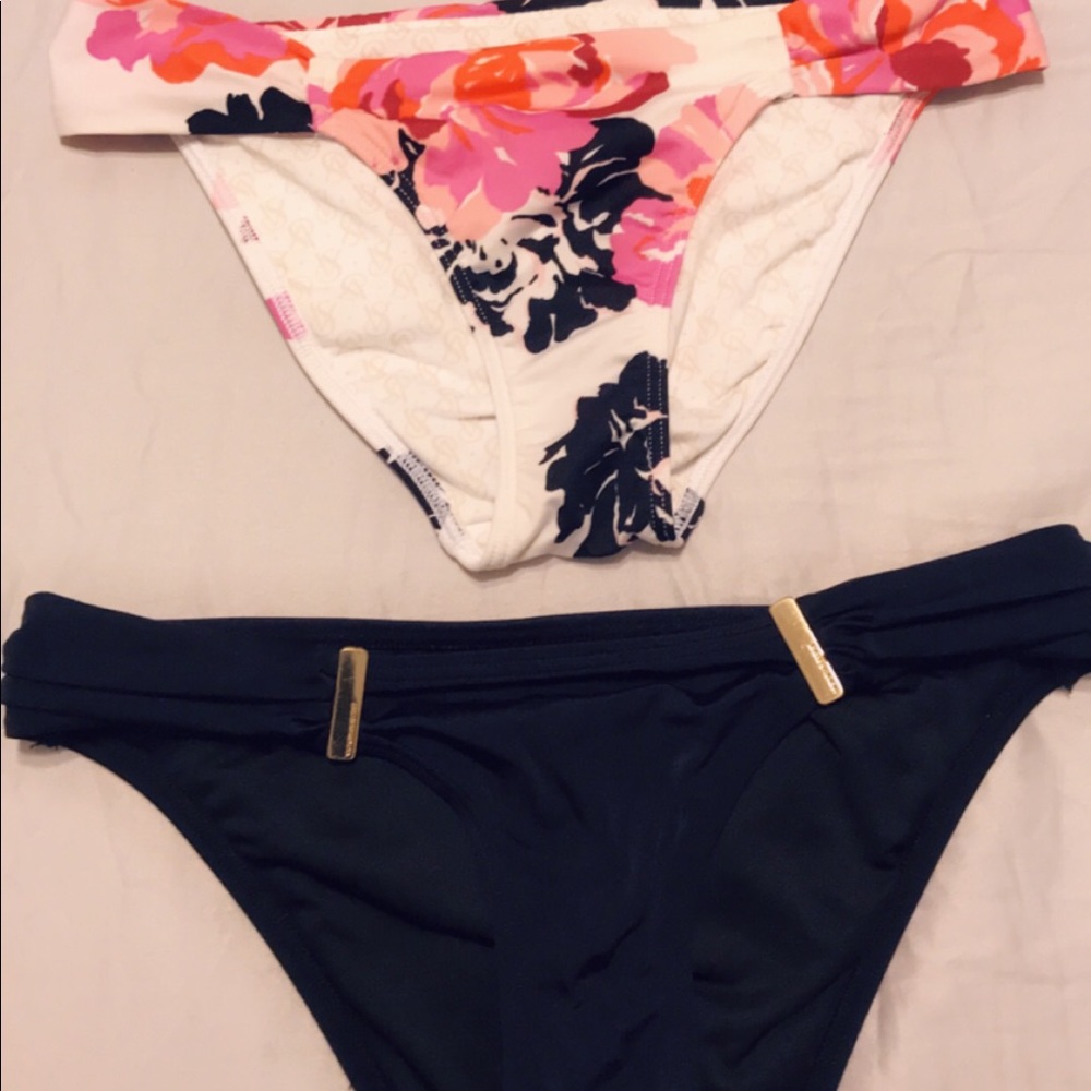 Two bathing suit bottoms